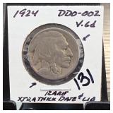 United States Mint 1924 United States in Holder