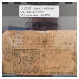 1758 New Jersey 15-Shilling Colonial Note