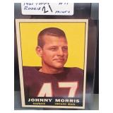 1961 Topps Johnny Morris #11 Football Card