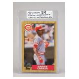 1987 Topps #24 Barry Larkin / Jose Error Card