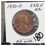 United States Mint 1950-D Lincoln Wheat Cent