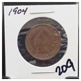 United States Mint 1904 United States Head Cent