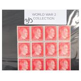 Deutsches Reich German Reich 12 Stamp Block
