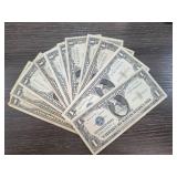 Qty 11 1957B Silver Certificate $1 Bill Lot