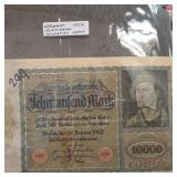 Reichsbank 10,000 Mark Banknote, 19 January 1922