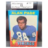 1971 Topps Alan Page #71 Vikings Card