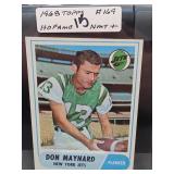 1968 Topps #169 Don Maynard Jets Football Card