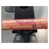 50 Cent Roll of Pennies in Wrapper