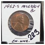 1952 United States Mint, San Wheat Reverse