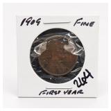 United States Mint 1909 United States Wheat Cent