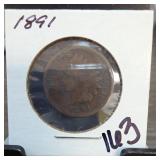 1891 Indian Head Cent