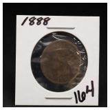 1863 One Cent Coin in Holder