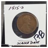 United States Mint 1913-S Lincoln Wheat Cent