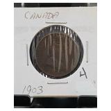 1903 Canada One Cent Coin