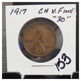 1917 United States Lincoln Cent, Wheat Reverse