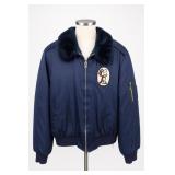 Timber King Navy Flight Jacket Snoopy Red Baron