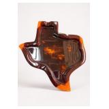 David Rocha Signed Resin Wood Texas Ashtray