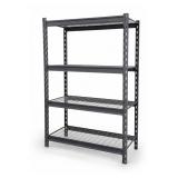 Black Metal Wire Shelving Rack, Approx. 78 in