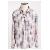 Orvis Plaid Button-Front Shirt, Size L