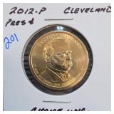 2012-P Grover Cleveland Presidential Dollar