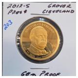 2012-S Grover Cleveland Pres. Dollar, Gem Proof