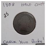 1808 U.S. Draped Bust Half Cent