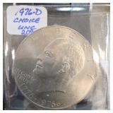 1776'1976-D Eisenhower Dollar, Choice UNC