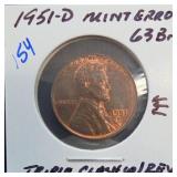 1951-D Lincoln Wheat Cent