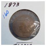 1873 Indian Head Cent