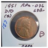 1951-D Lincoln Wheat Cent