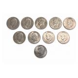 Ten Eisenhower Dollars, 1971'1976