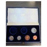 Five 1965 South African Coins in Blue Case