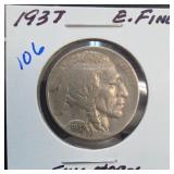 1937 Buffalo Nickel, Fine