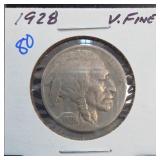 1928 Buffalo Nickel, Very Fine