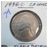 1938-D Jefferson Nickel, UNC