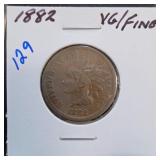 1882 Indian Head Cent, VG/Fine