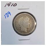1910 Barber Dime