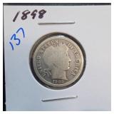 1898 Barber Dime