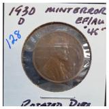 1930-D Buffalo Nickel, Rotated Die