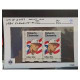 United States Postal Service Pair Clemente Stamps