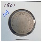 1901 Liberty V Nickel