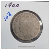 1900 Liberty V Nickel