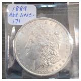1889-O Morgan Dollar, About UNC