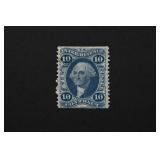1862 U.S. 10Â¢ Contract Revenue Stamp, Scott R34b