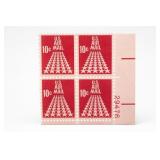 United States Post Office Department Plate Block