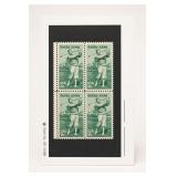 1981 U.S. 18c Bobby Jones #1933 Block of 4 Stamps