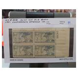 1951 UCV 3-Cent Scott #998 Plate Block of 4