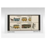 1983 U.S. 20Â¢ Streetcars Block of Four