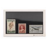 New Zealand 1855'1955 2d, 3d & 4d Stamps