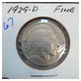 1929-D Buffalo Nickel, Fine